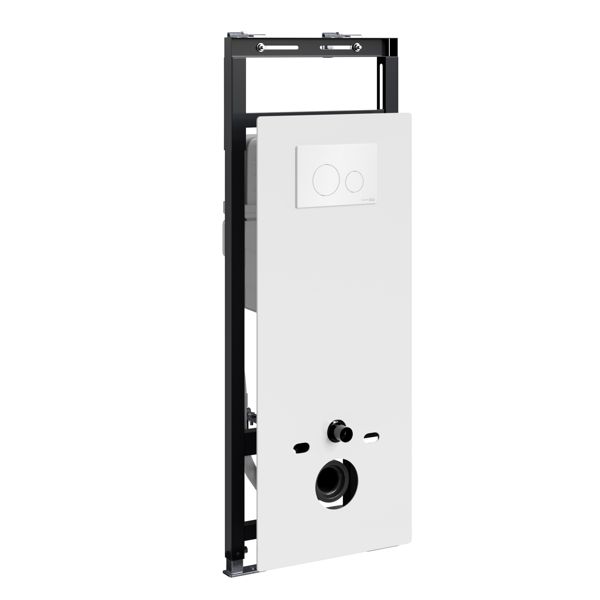 Инсталляция WasserKraft Salm 27TLT.010.ME.WH.WH02 для подвесного унитаза, с кнопкой