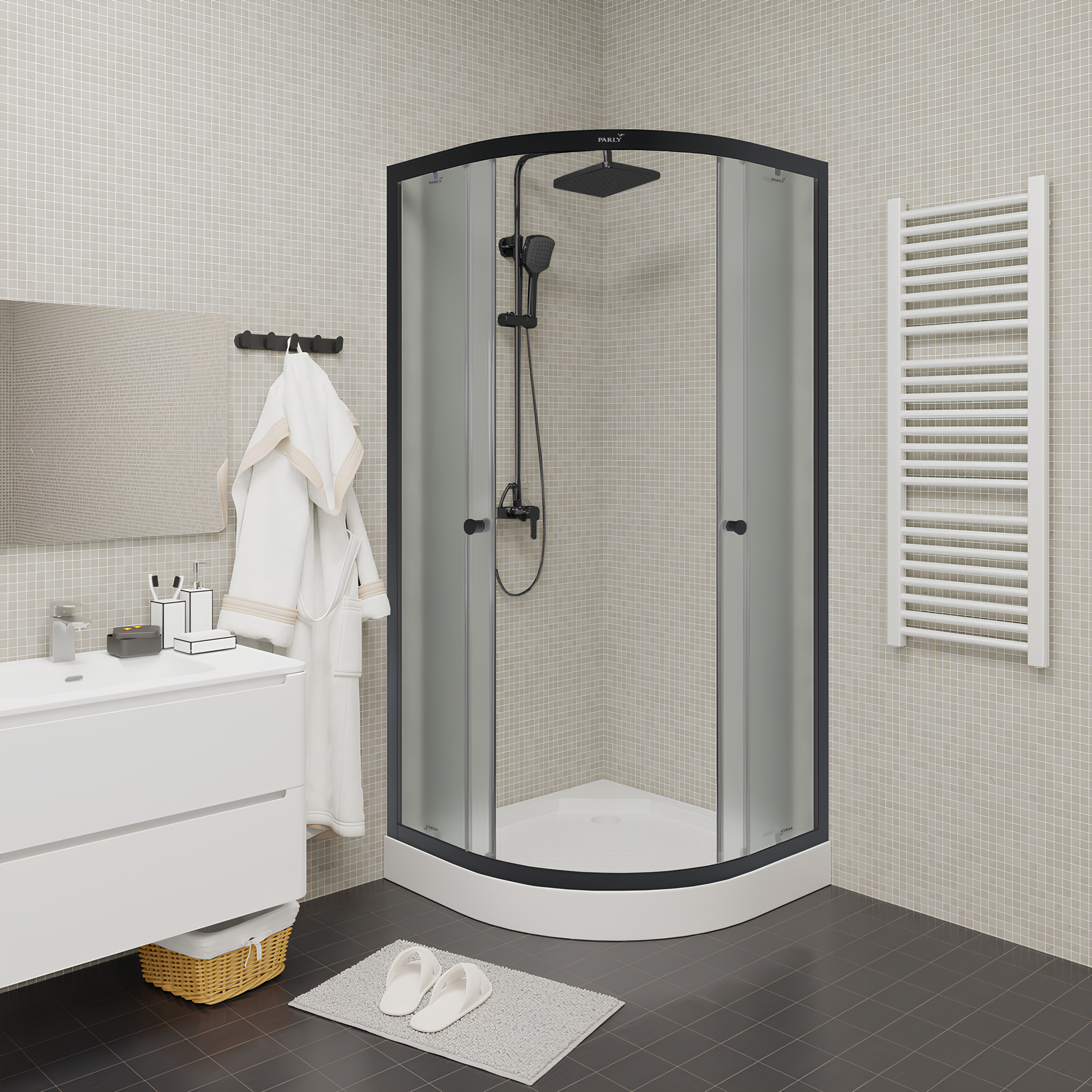 Душевой уголок Parly ZF81B с поддоном 80х80