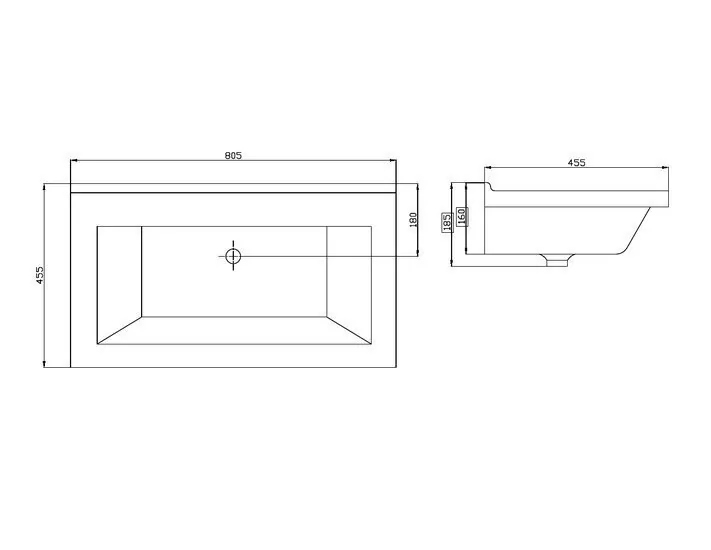 Тумба напольная Асб-мебель Вита 80 с раковиной Миранда 80, белый/дуб золотой от магазина Vanna-Vanna.ru!