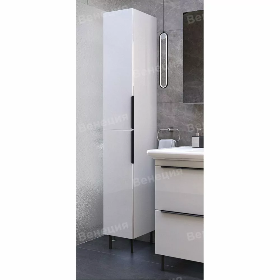 Пенал Венеция Монте 30 L/R напольный, универсальный, белый