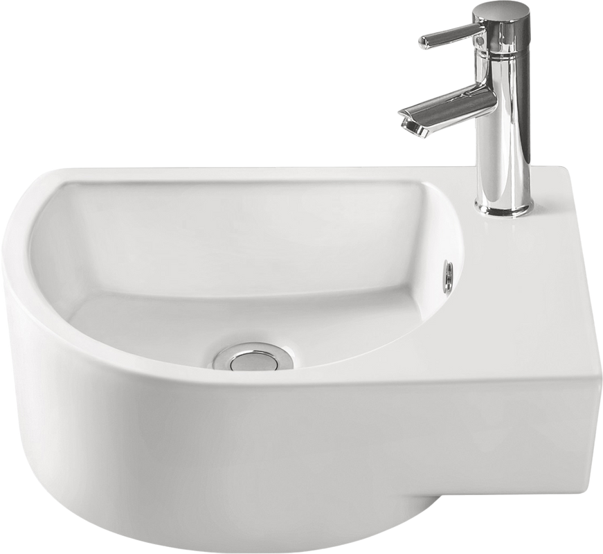 Раковина SantiLine SL-2015 L накладная, белая