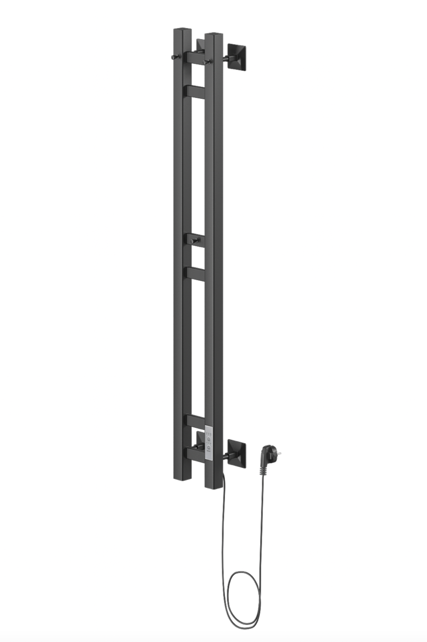 Полотенцесушитель электрический Veconi Еро-A E12010B-A 100х1200, черный