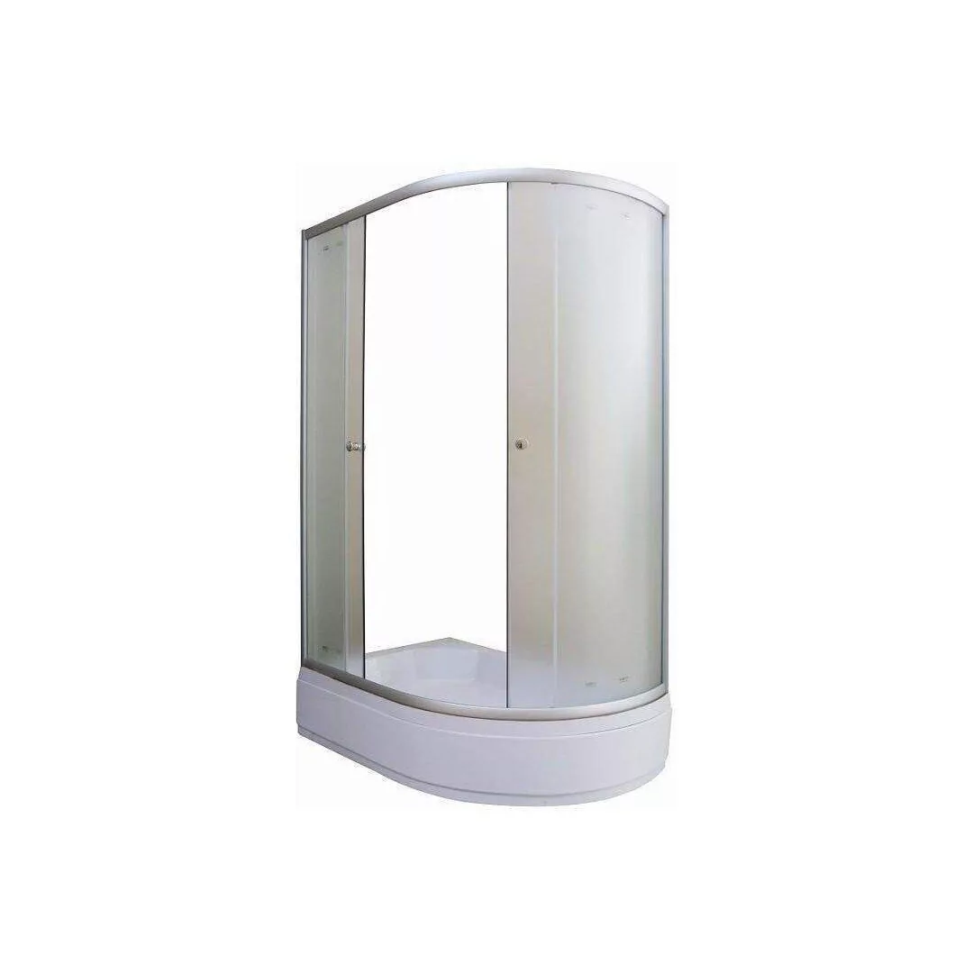 Душевой уголок Parly ZFM1201L 120х80 левый, асимметричный, с низким поддоном, матовое стекло, хром Душевой уголок Parly ZFM1201L 120х80 левый, асимметричный, с низким поддоном, матовое стекло, хром