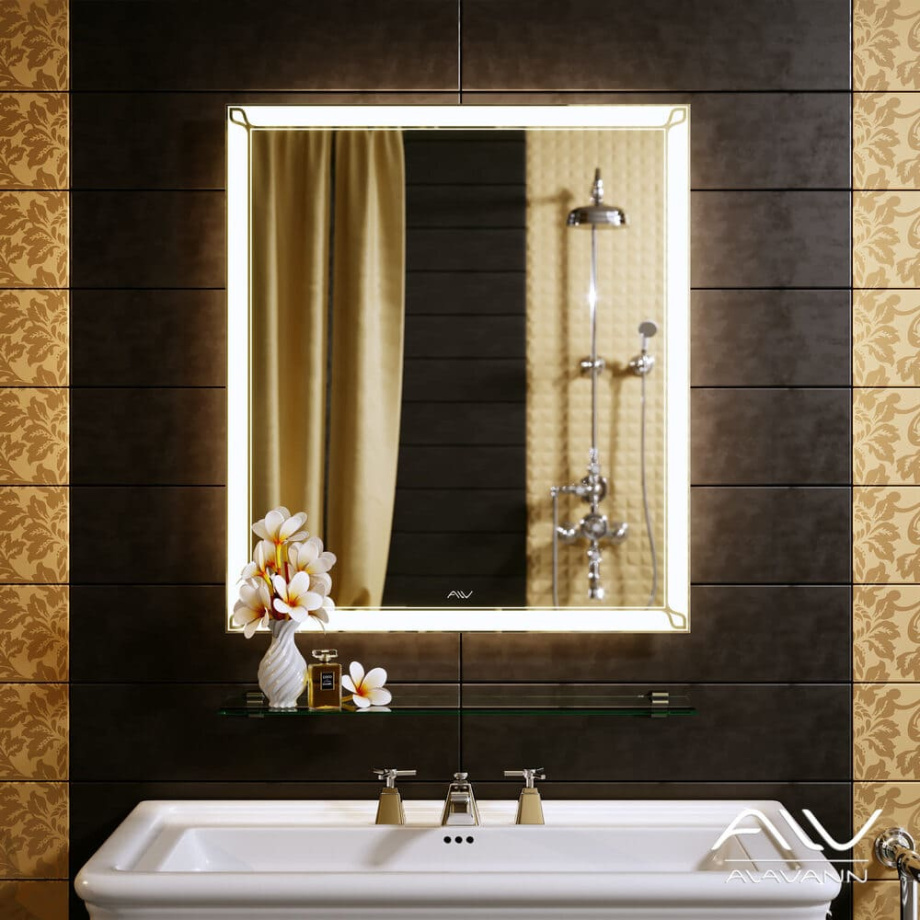 Зеркало Alavann Retro 70 свет, ИК выключатель