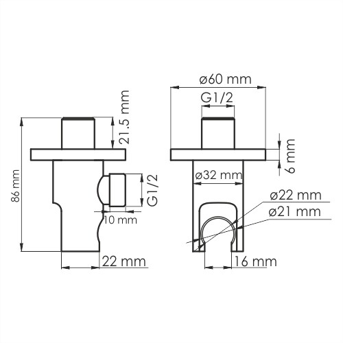 Подключение шланга WasserKRAFT A112