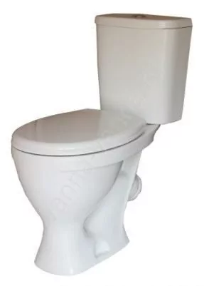 Унитаз Sanita Формат Стандарт напольный, компакт, с косым выпуском, белый