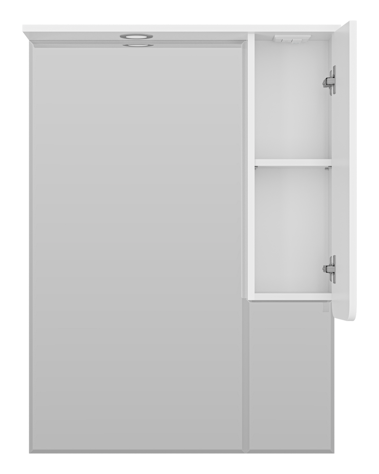 Зеркало-шкаф Misty Чегет 75 R, белый