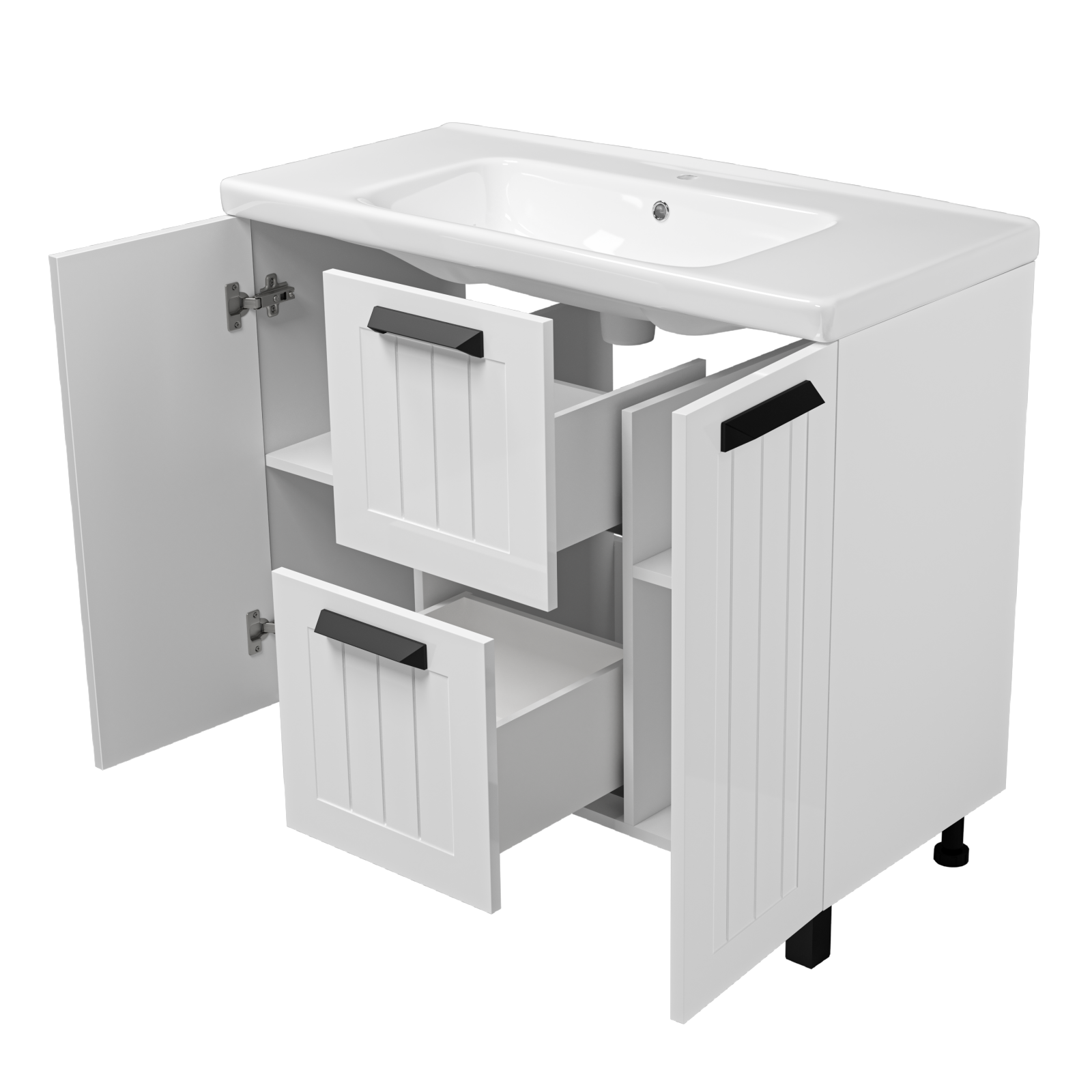 Тумба с раковиной Misty Спарта 100 белый