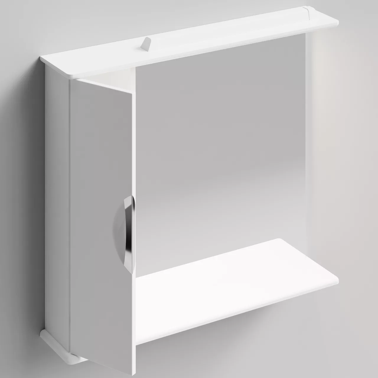 Зеркало со шкафчиком Vod-ok Лира 85 L свет, белый