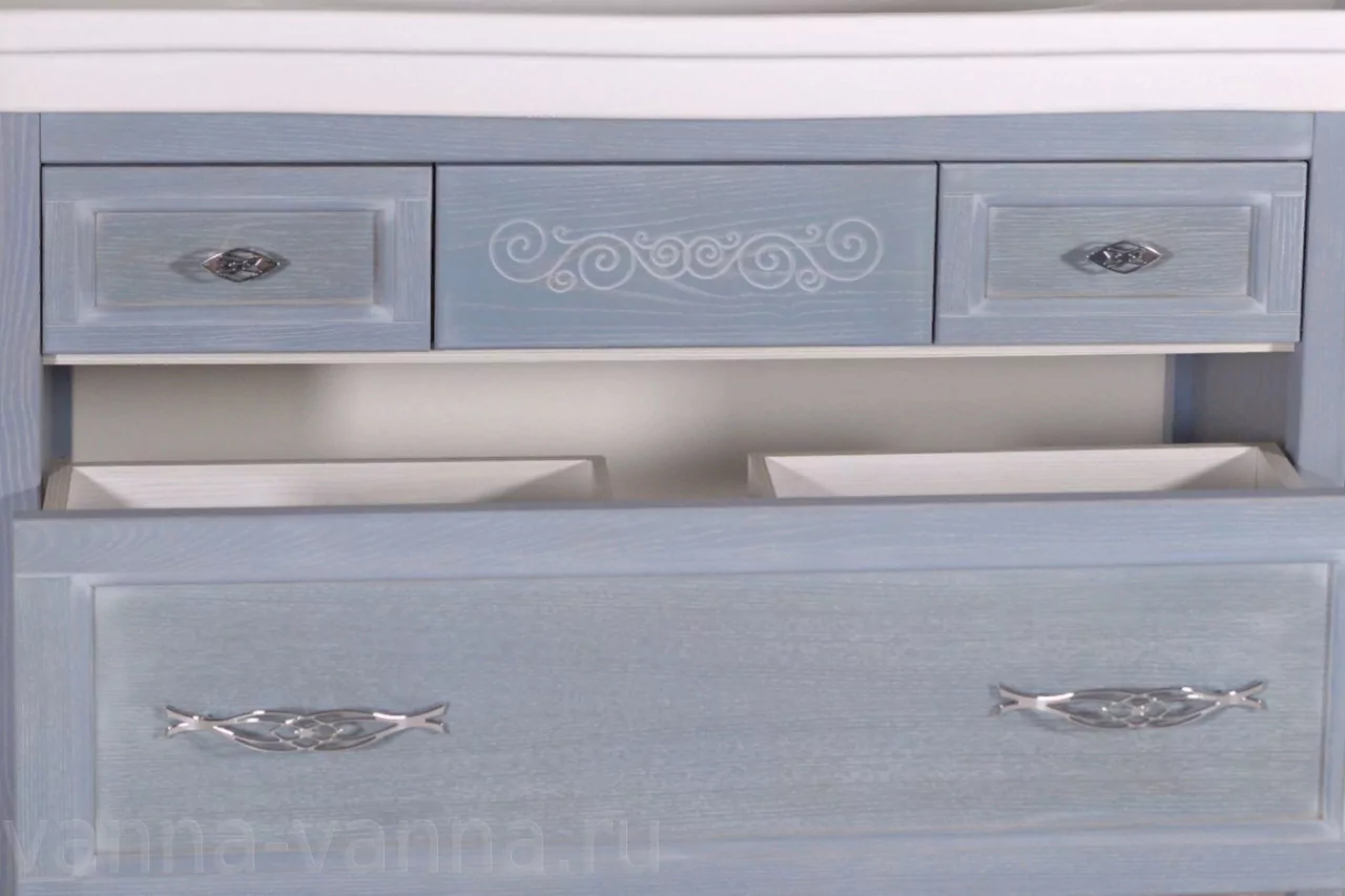 Мебель для ванной ASB Woodline Модерн 105 комплект, напольный, рошфор от магазина Vanna-Vanna.ru!