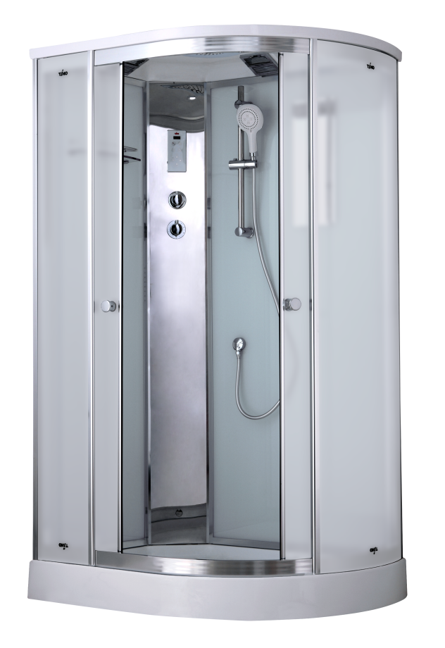 Душевая кабина Timo Comfort T-8802L Fabric Glass 120*85*220+турецкая баня хамам+стульчик прозрачный