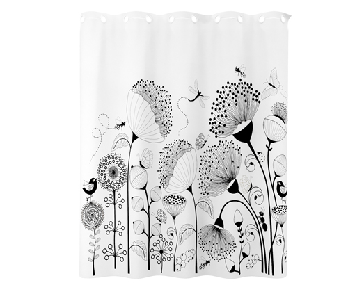 Тканевая шторка WasserKraft Dill SC-39102