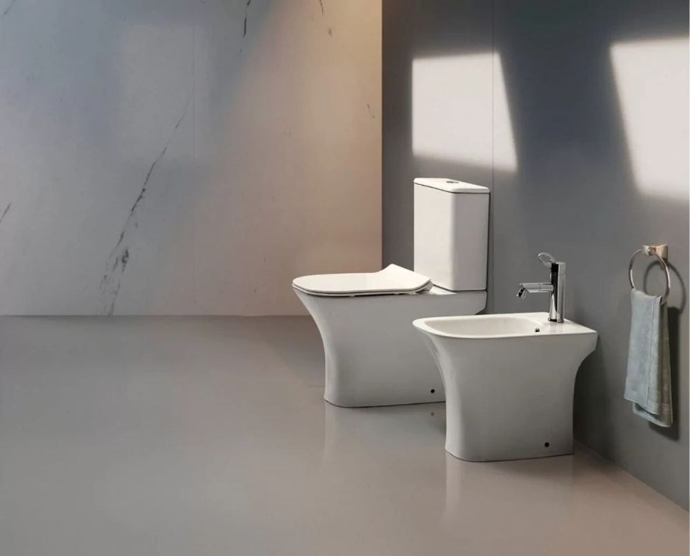 Унитаз Ceruttispa Vettore CT7192 напольный, компакт, с горизонтальным выпуском, белый от магазина Vanna-Vanna.ru!