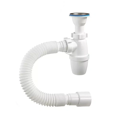 Сифон для раковины Orio А-32019, 70 мм, с гофрой, с переливом от магазина Vanna-Vanna.ru!