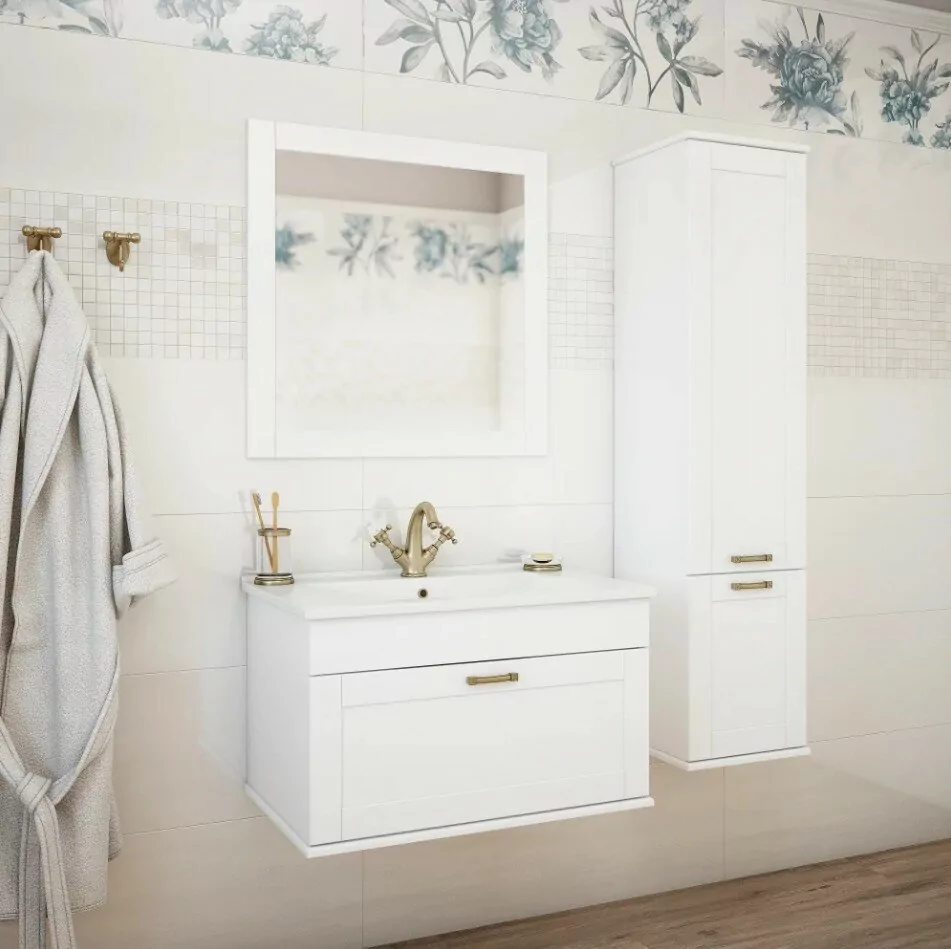 Зеркало Sanflor Ванесса 75 белый