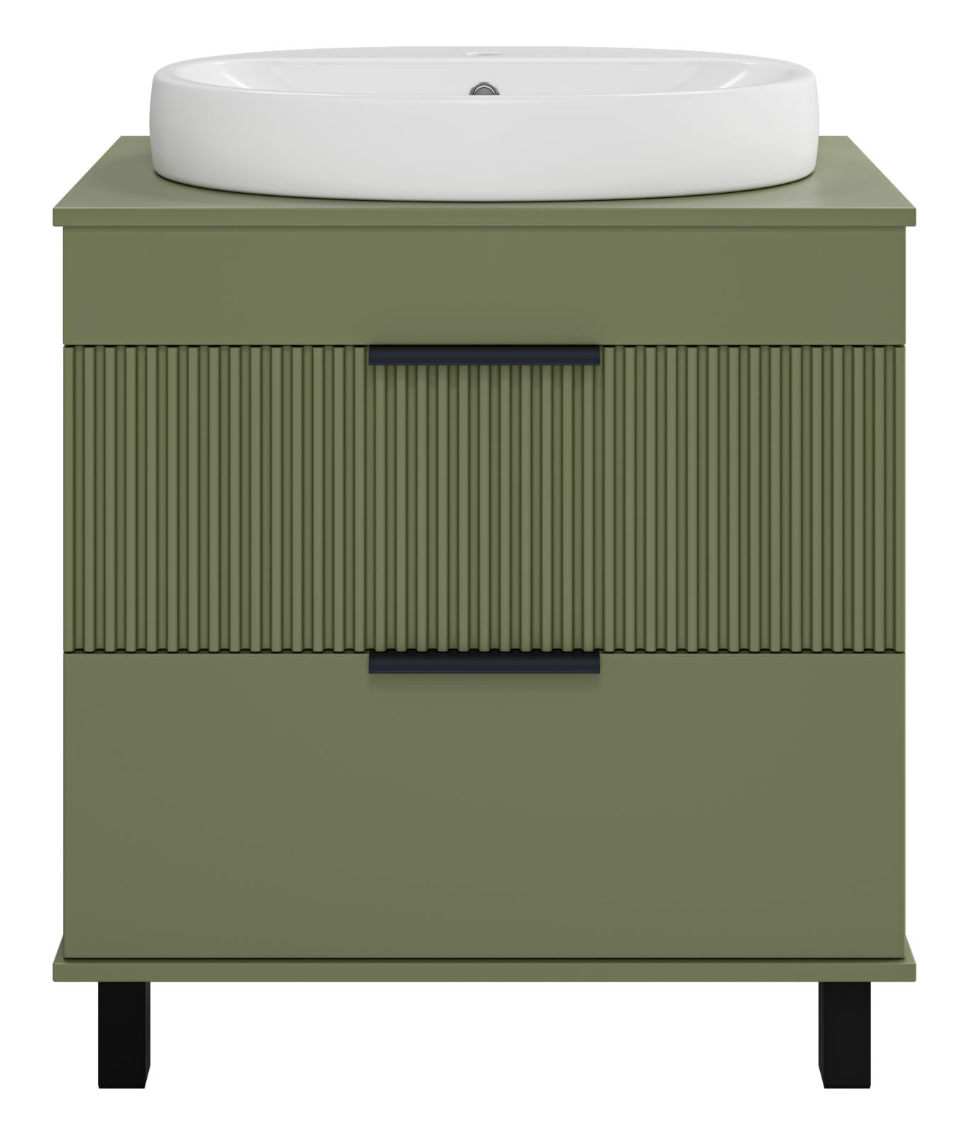 Тумба с раковиной Brevita Enfida 70 зеленый