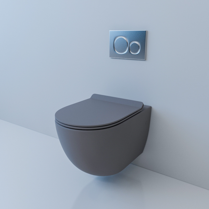 Унитаз подвесной Esbano GARCIA (Matt Grey) 550x370x370