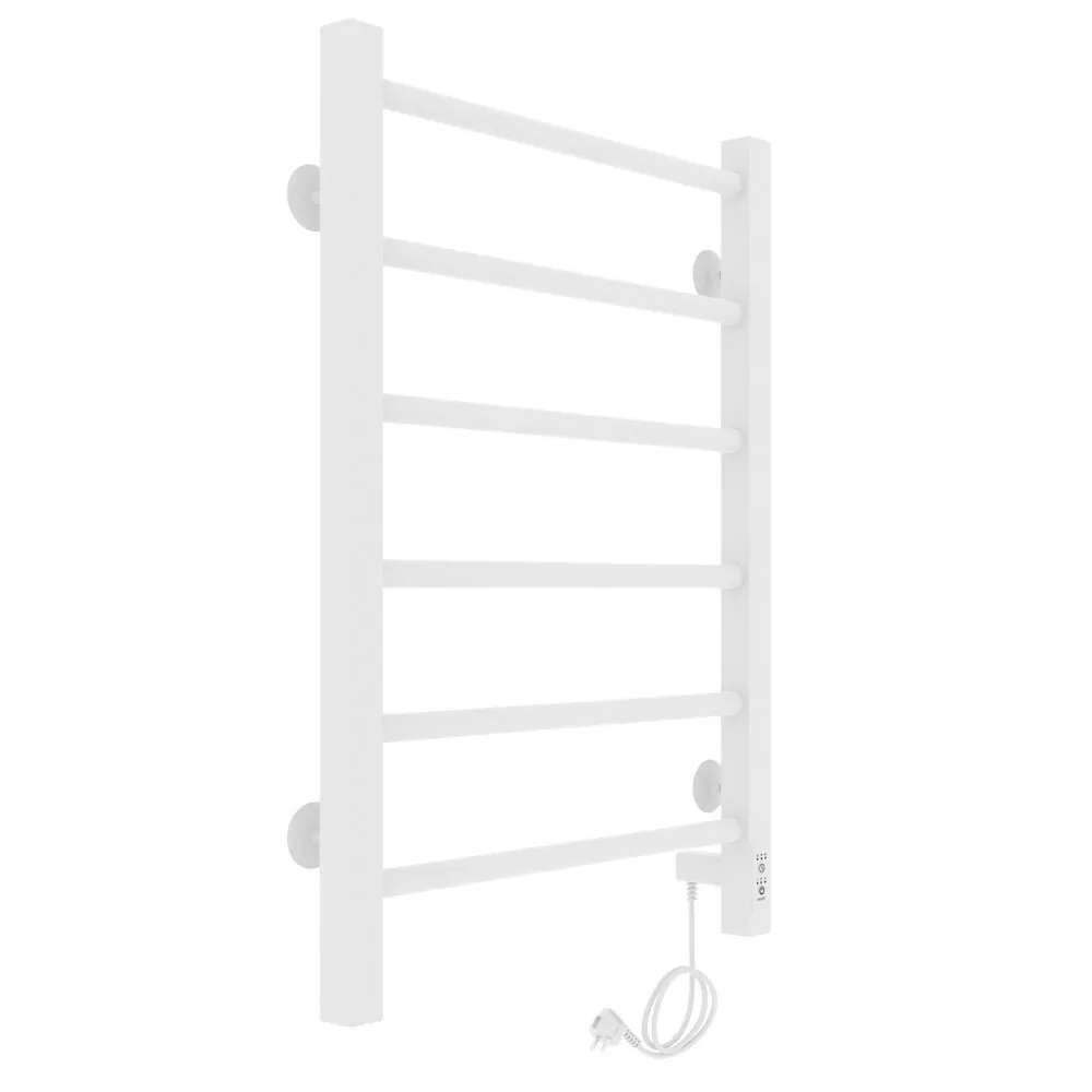 Полотенцесушитель электрический Laris Феличия ЧК П6 400х600 с терморегулятором, правый, белый матовый