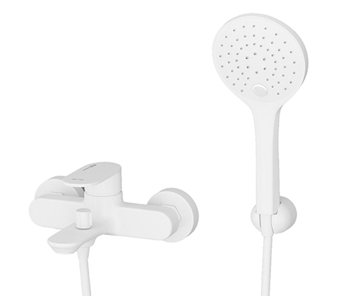 Смеситель для ванны WasserKraft Mindel 8501 белый Soft-touch