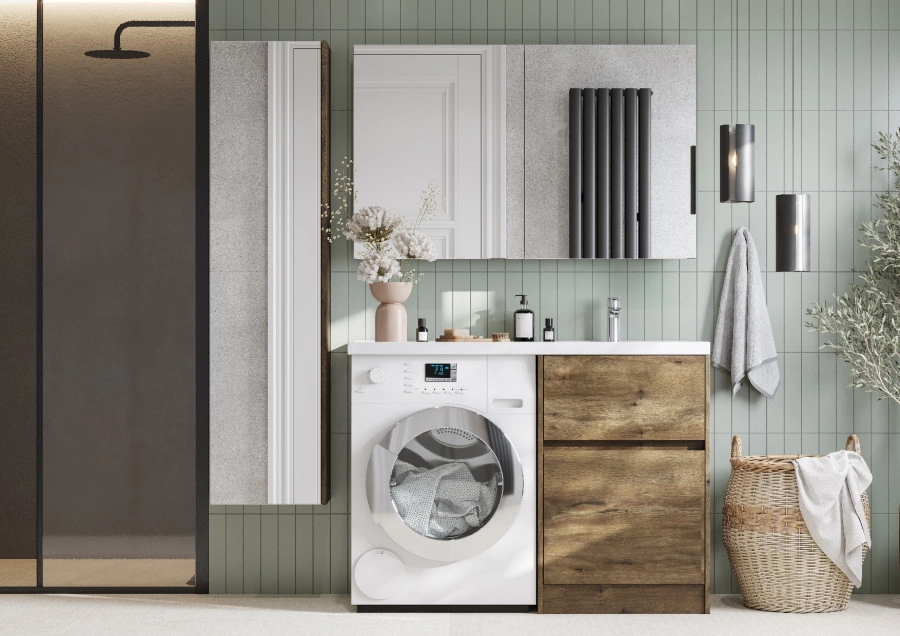 Тумба под раковину AQUATON Лондри 60, Дуб Рустикальный