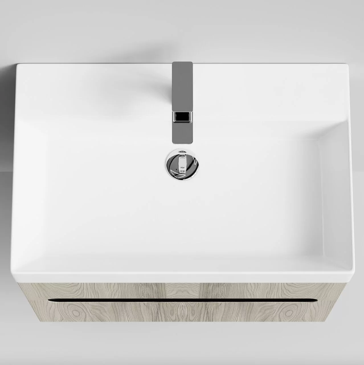 Тумба подвесная Vod-ok Бонум 70 с раковиной Stance 70, дуб + 6 цветов от магазина Vanna-Vanna.ru!