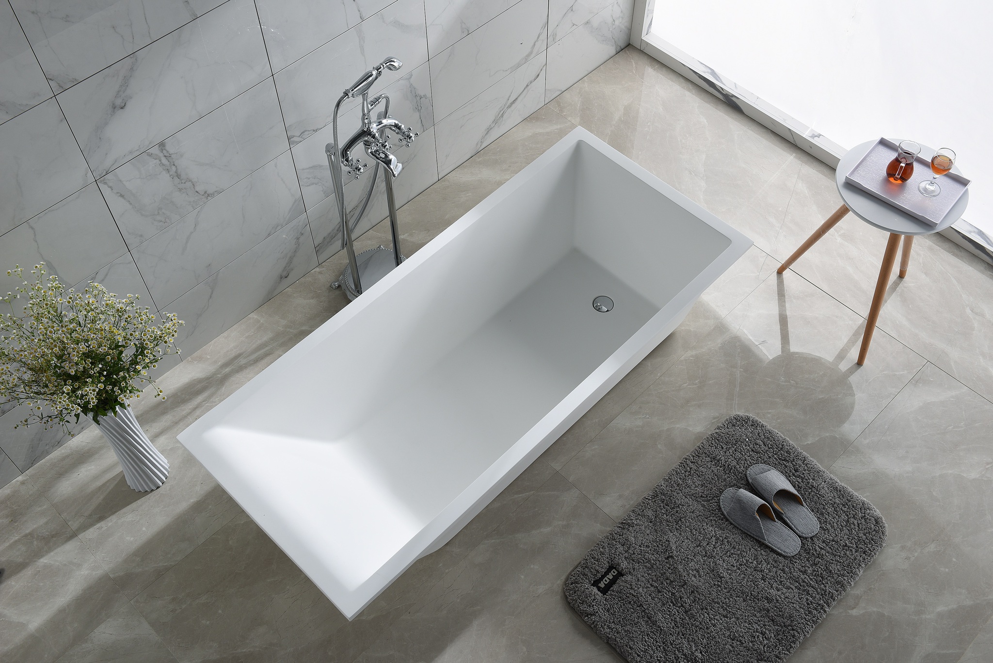 Ванна из искусственного камня Timo solid ANNELI1675 (1675*735*480)