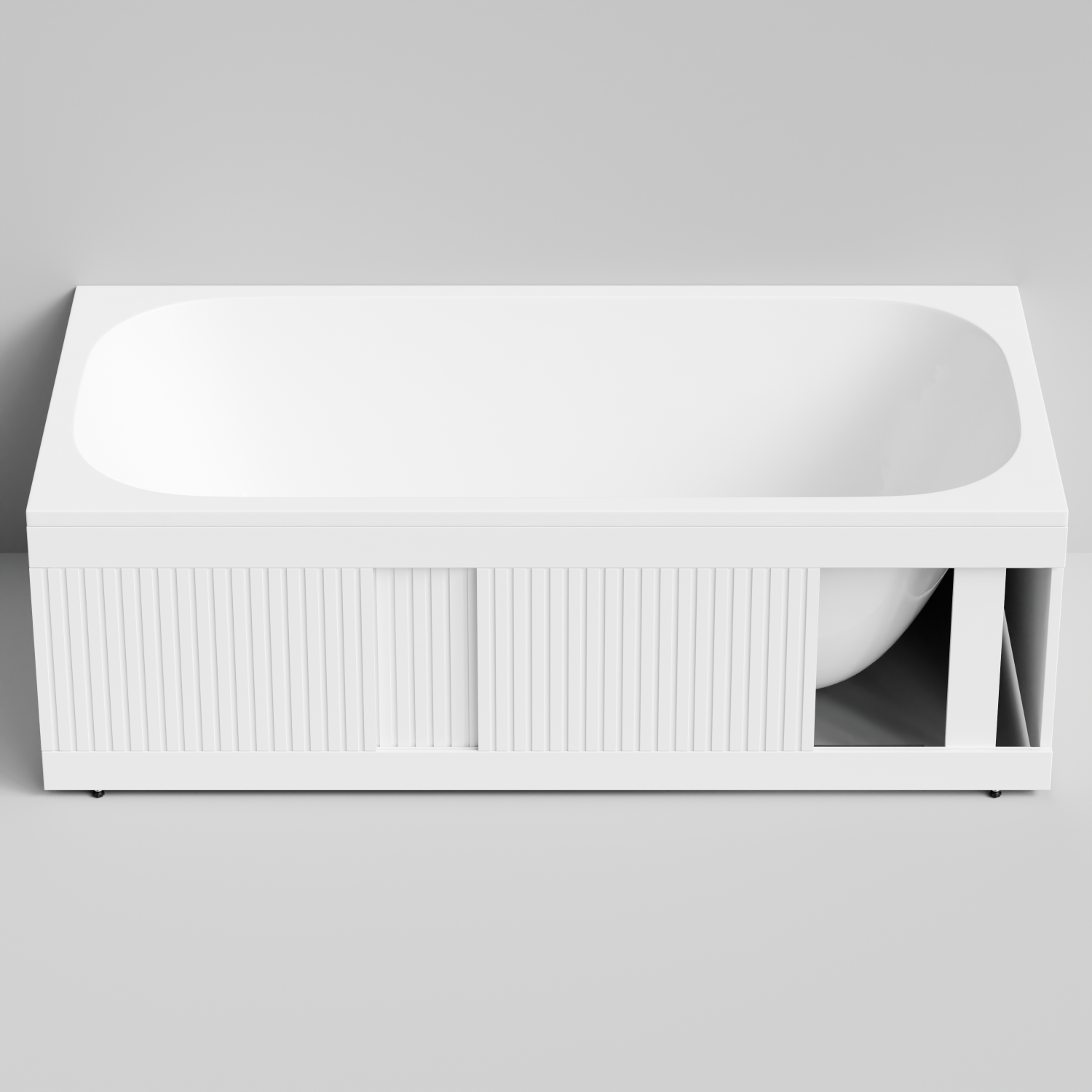 Экран под ванну Vod-ok Тач 170 раздвижной белый + 15 цветов