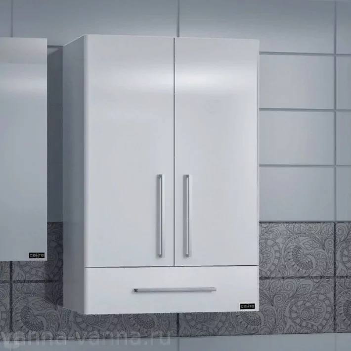 Шкаф навесной Санта Вегас 60 с ящиком, белый