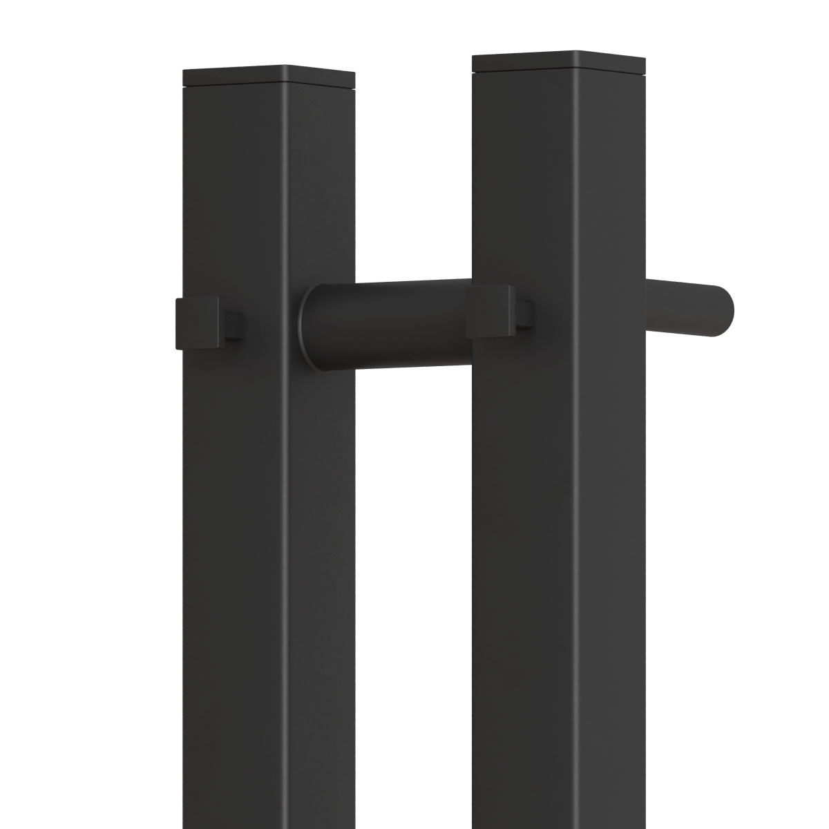 Полотенцесушитель электрический APEXTERMO Sirius SR10111BM 1100x80 с крючками, черный матовый