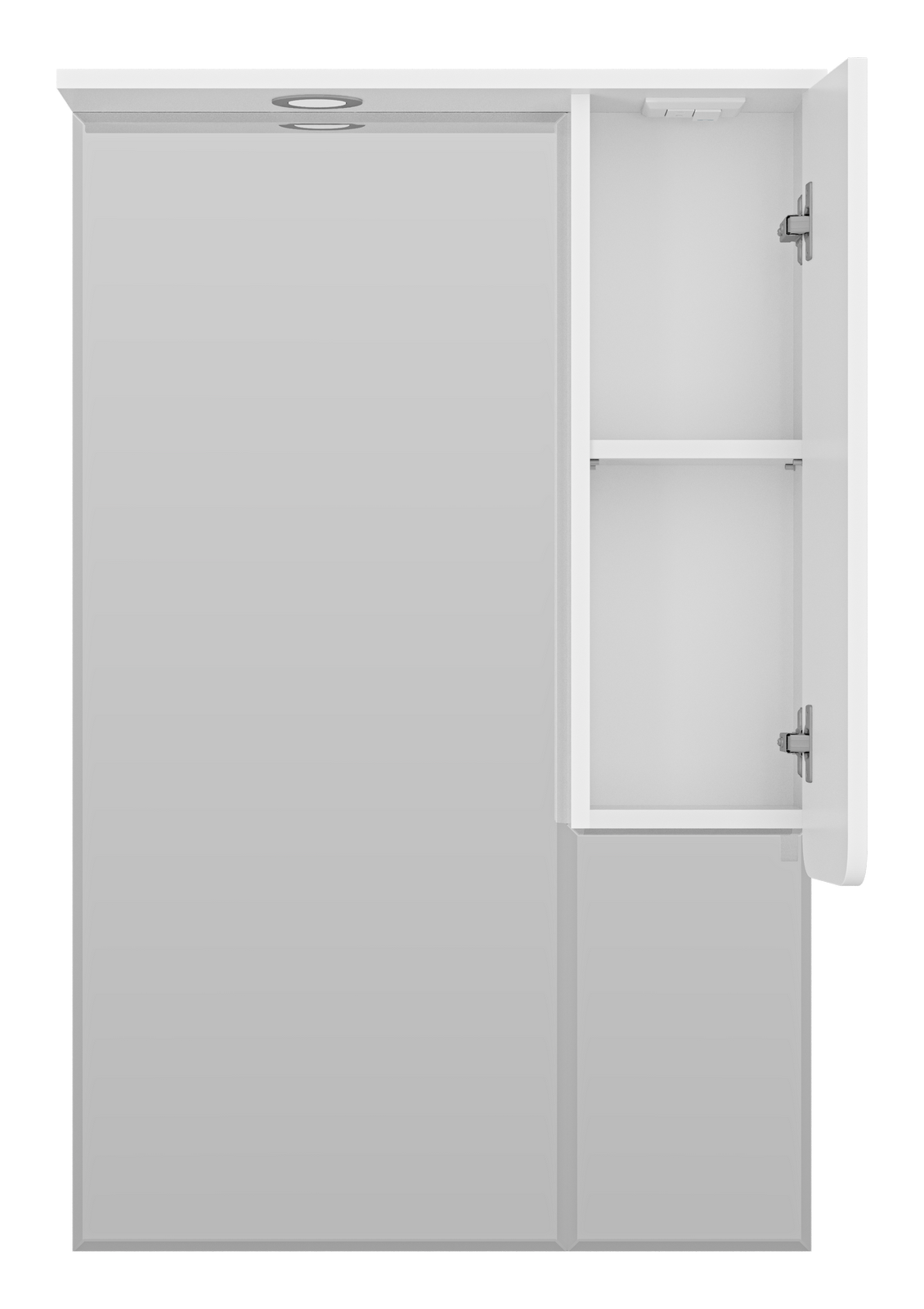 Зеркало-шкаф Misty Чегет 65 R, белый