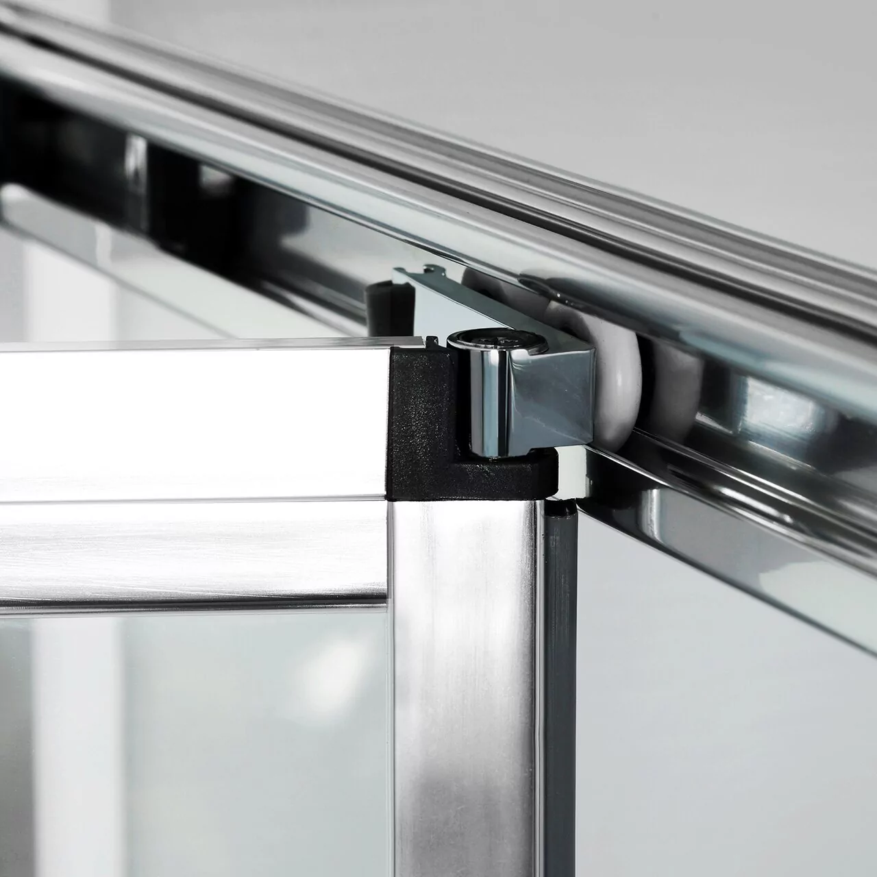 Душевой уголок WasserKraft Weser 78F22 100х90 прямоугольный, без поддона, прозрачное стекло, хром