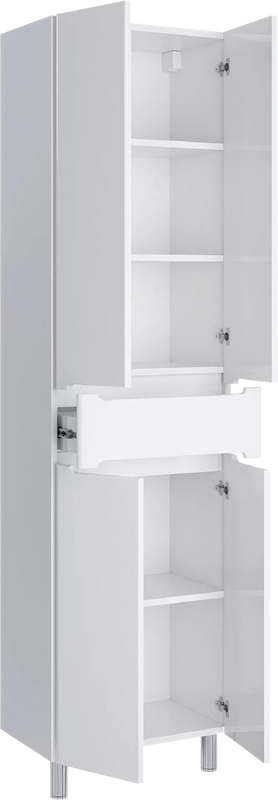 Пенал напольный/подвесной SanStar Адель/Модена 50, универсальный, белый