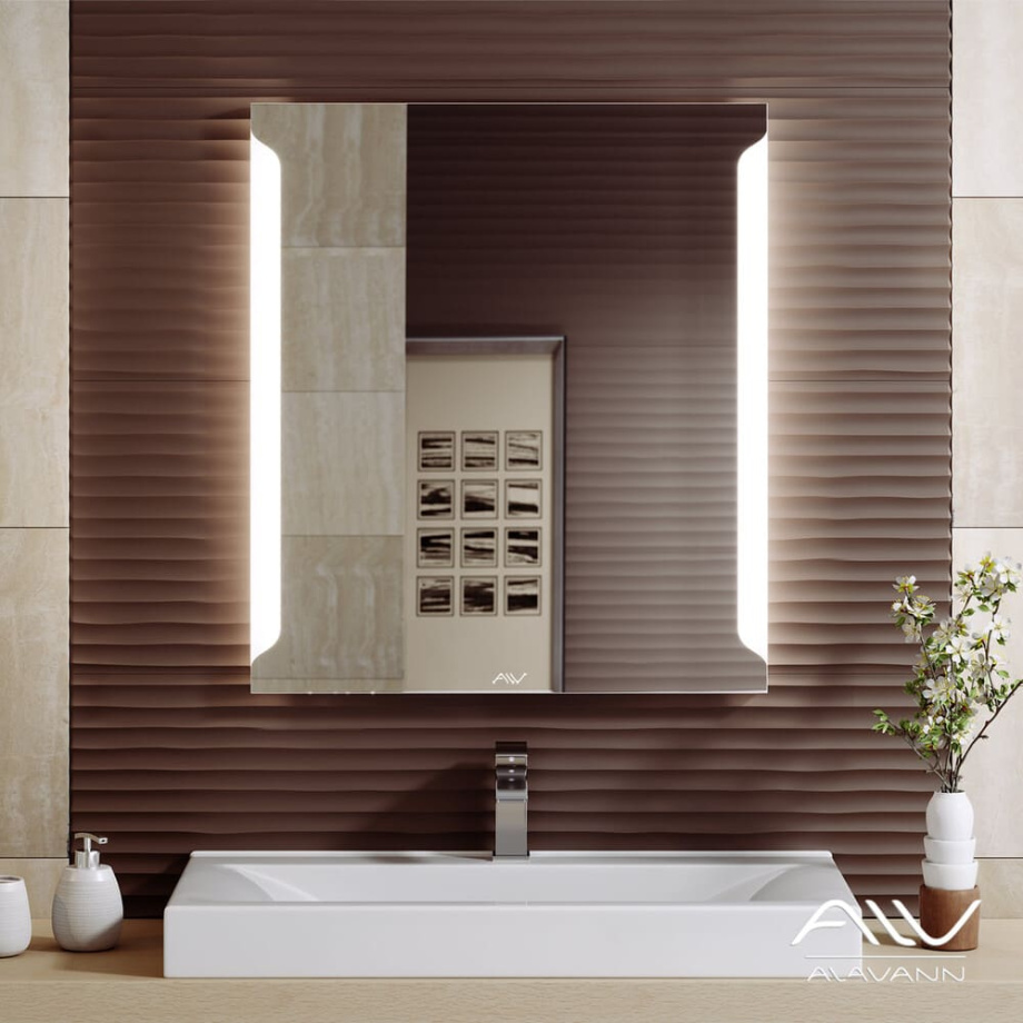 Зеркало Alavann Teneri 70 свет, кнопочный выключатель