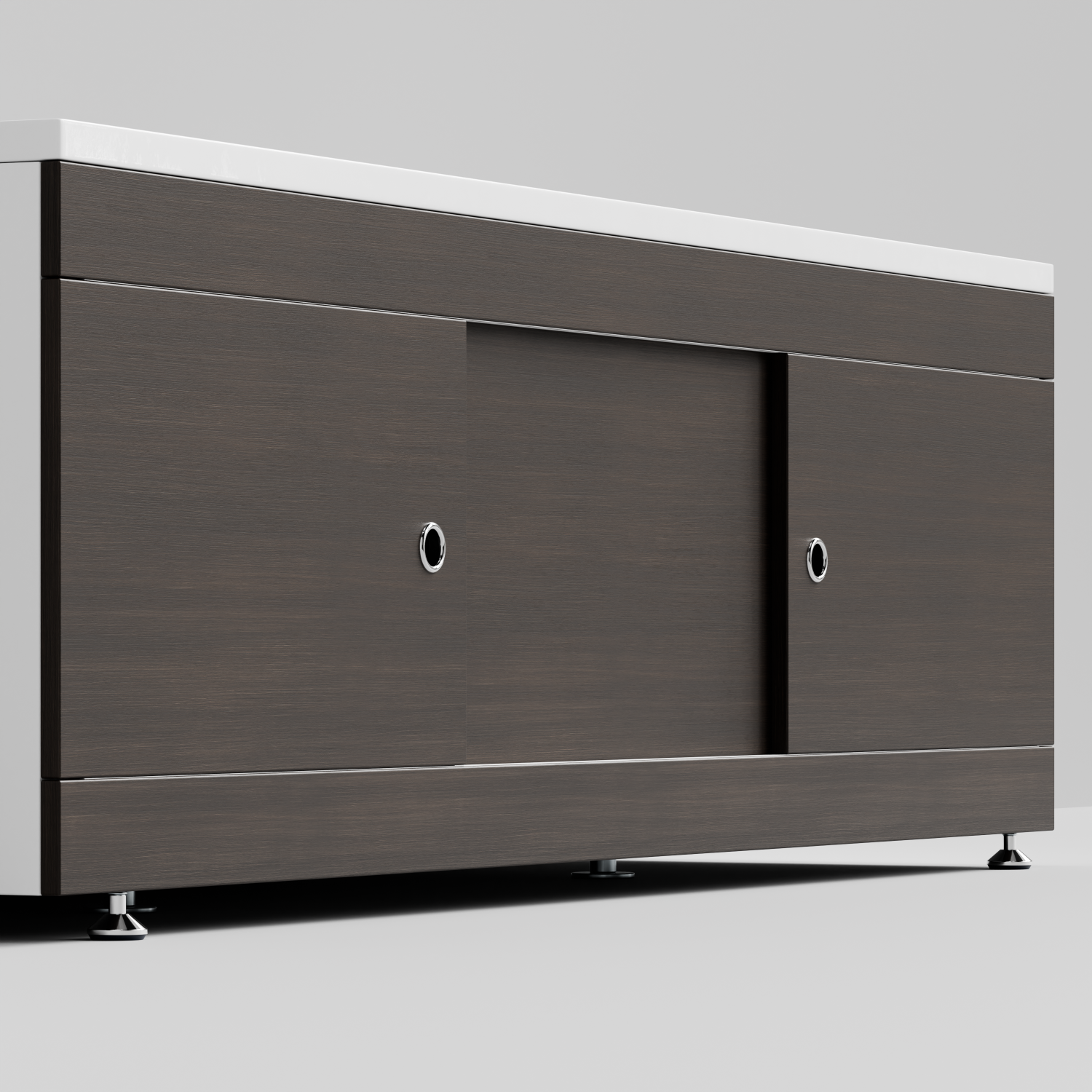 Экран под ванну Vod-ok Купе 180 раздвижной Палисандр