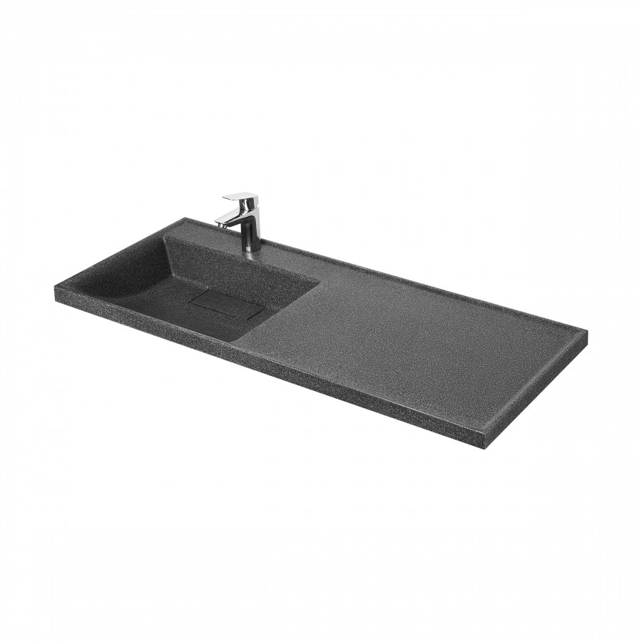 Раковина Aquaton Лондри 120 левая, графит