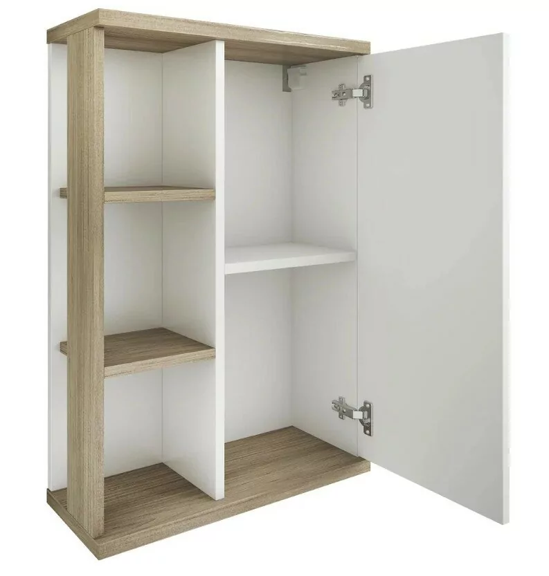 Шкаф навесной Sanflor Ингрид 50 R, белый матовый, швейцарский вяз