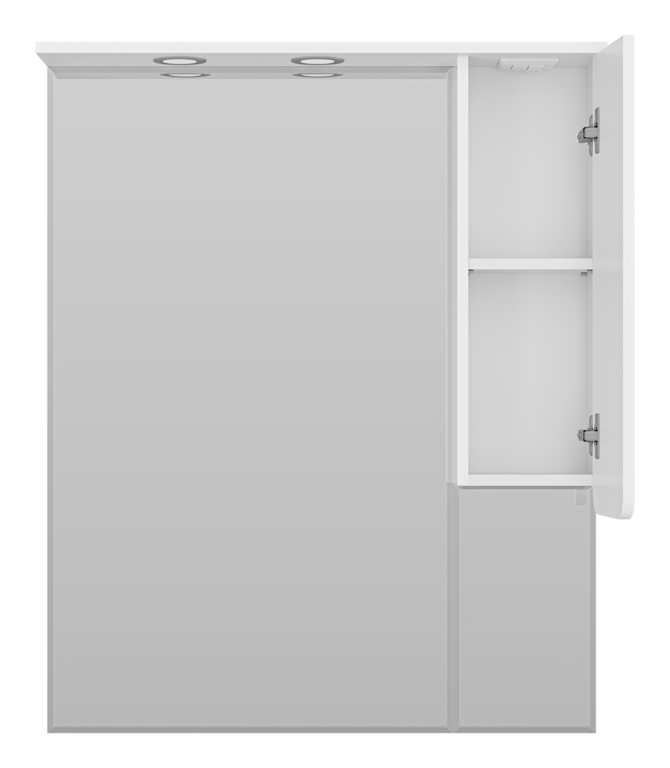 Зеркало со шкафчиком Misty Чегет 85 R, белый