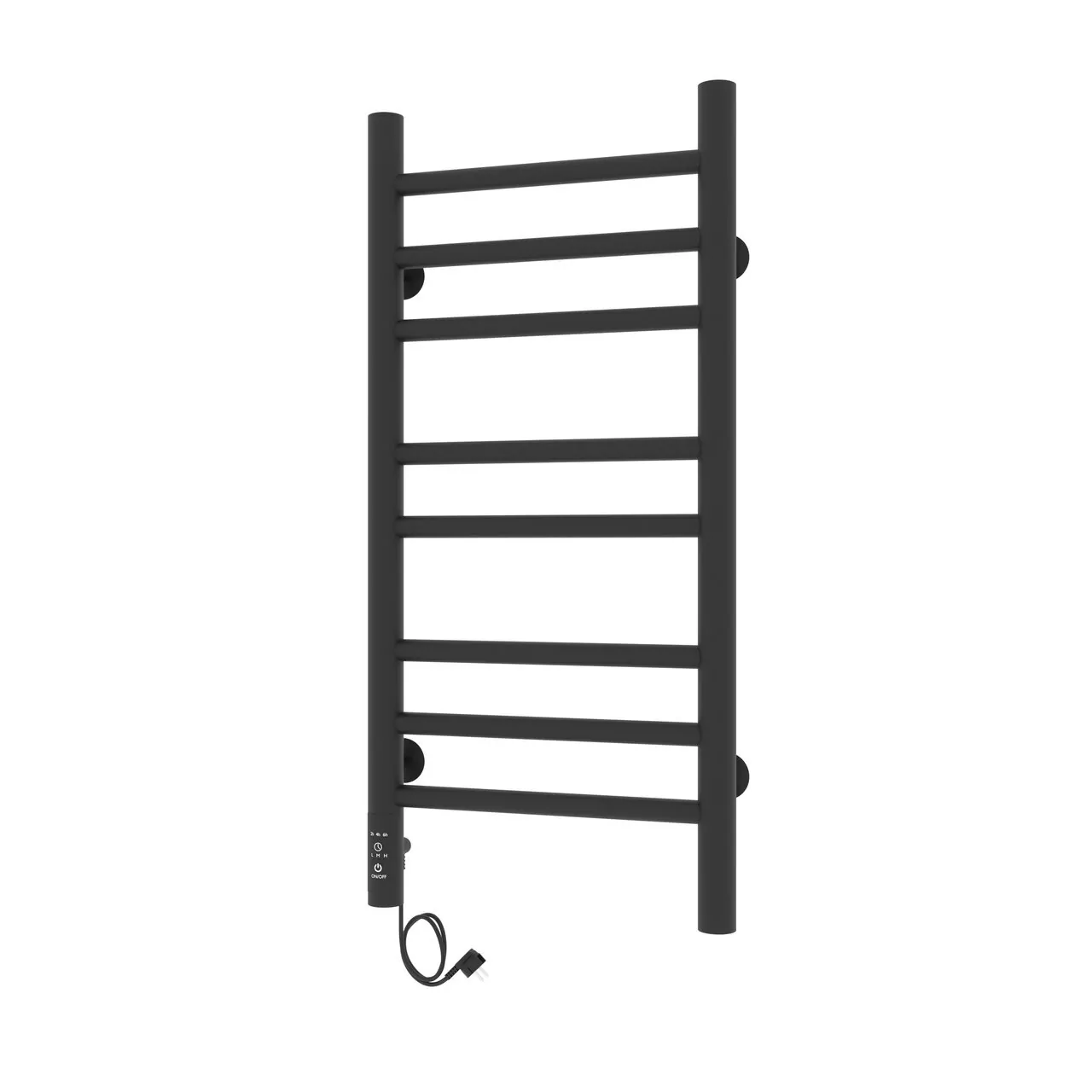 Полотенцесушитель электрический Laris Лаванда ЧКЧ П8 300х700 левый, черный матовый
