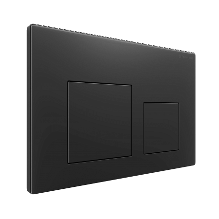 Клавиша смыва для инсталляции Terminus Classic кнопка квадрат, цвет чёрный матовый