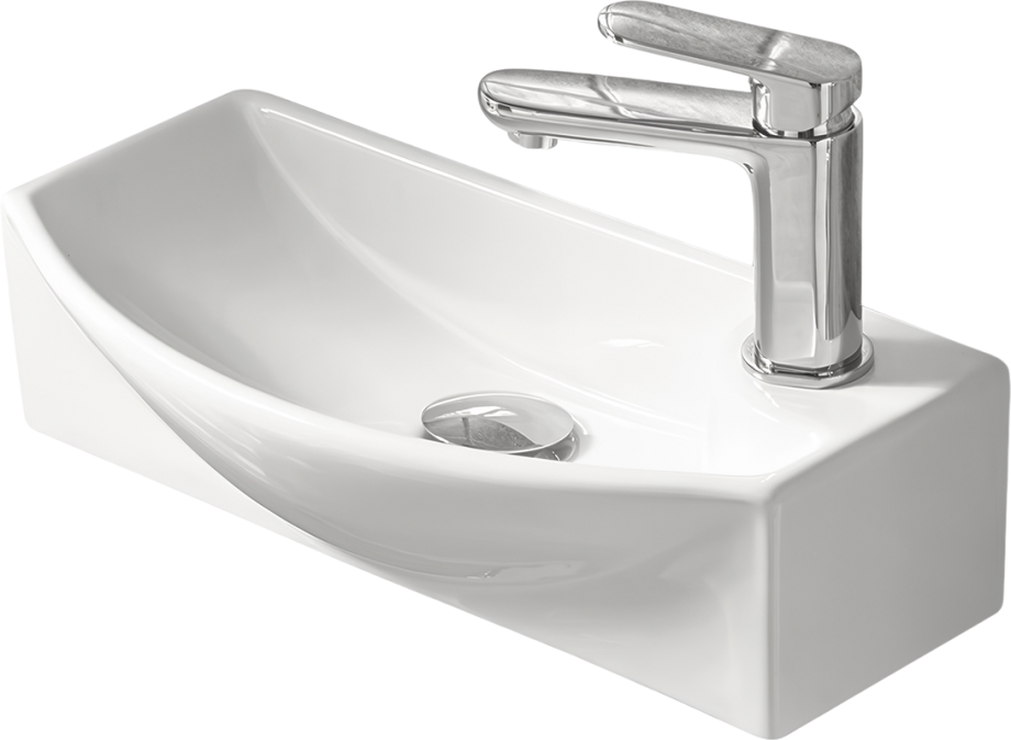 Раковина SantiLine SL-2013L накладная, белый