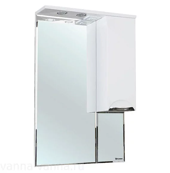 Зеркало-шкаф Bellezza Альфа 55 R свет, белый