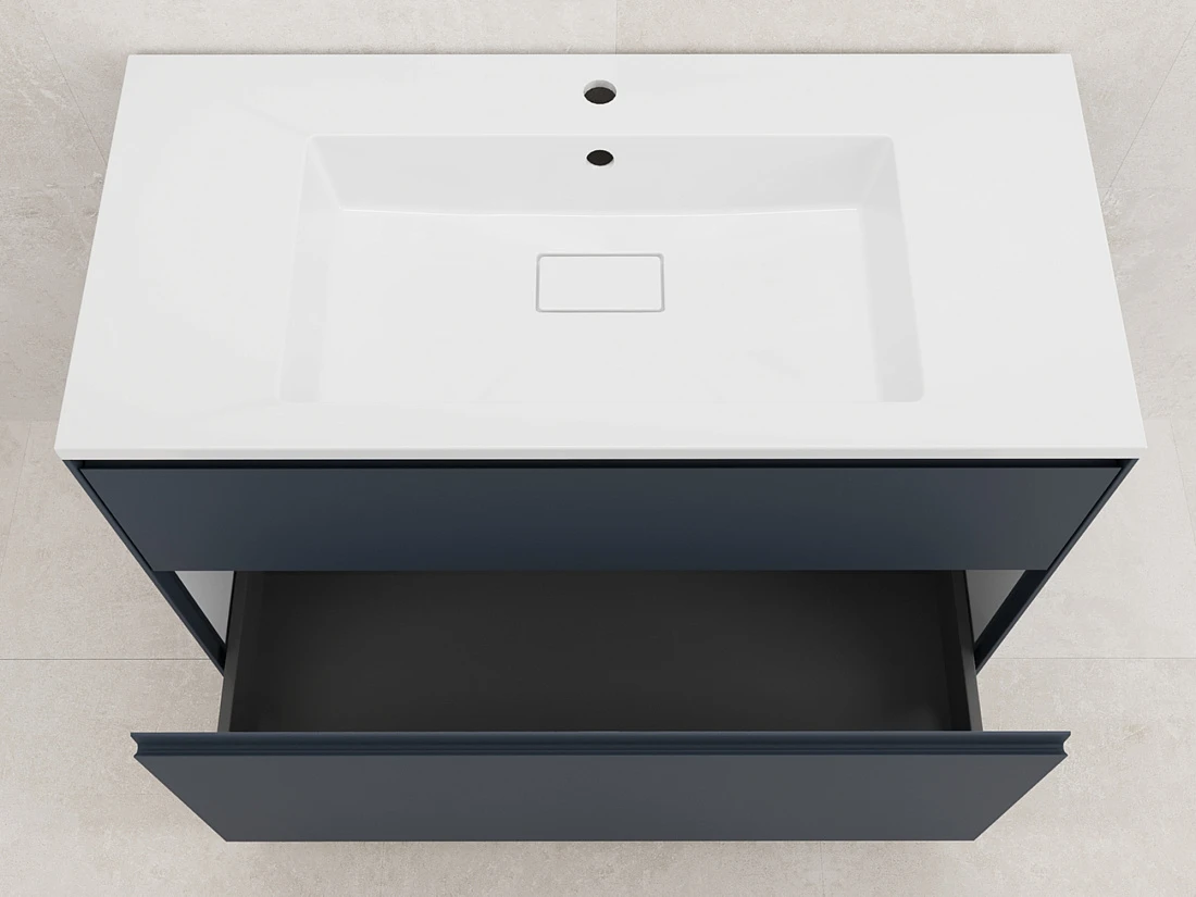 Тумба с раковиной Style Line Лима 100 напольная, графит от магазина Vanna-Vanna.ru!
