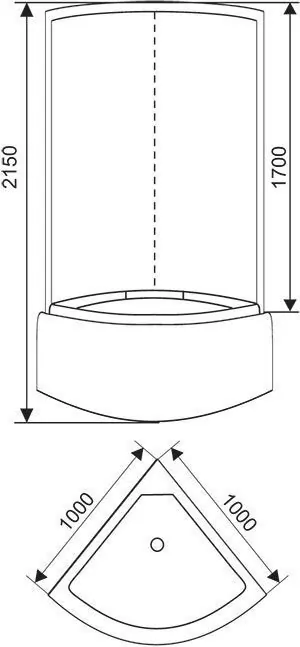Душевая кабина Arcus S-23 100x100