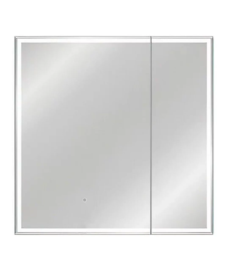 Зеркало-шкаф Style Line Квартет 80 свет, белый