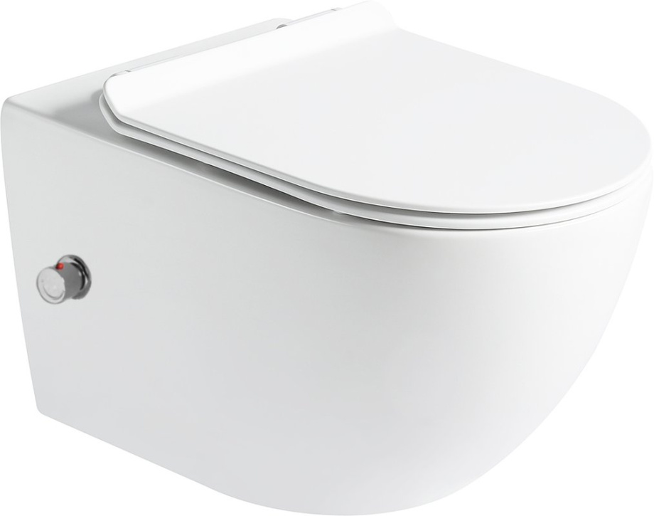 Унитаз SantiLine SL-5002T-SM/BD подвесной, с микролифтом, белый