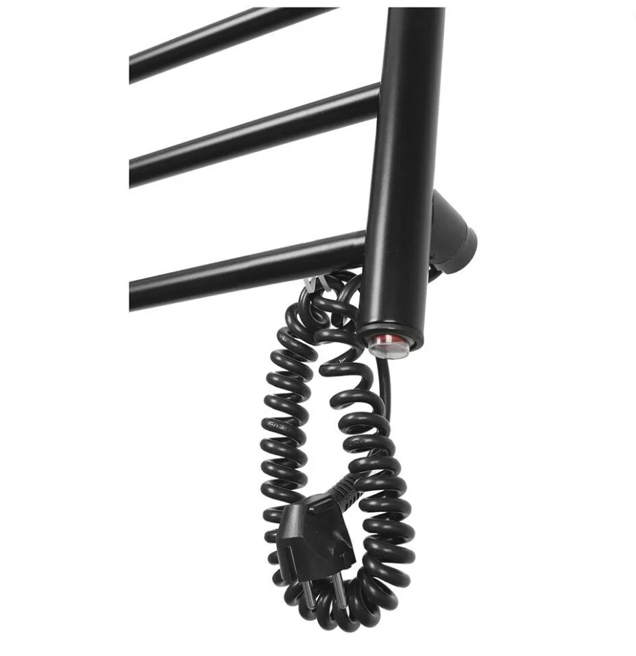 Полотенцесушитель электрический Domoterm Классик DMT 109-6 50х80 EK R правый, черный матовый