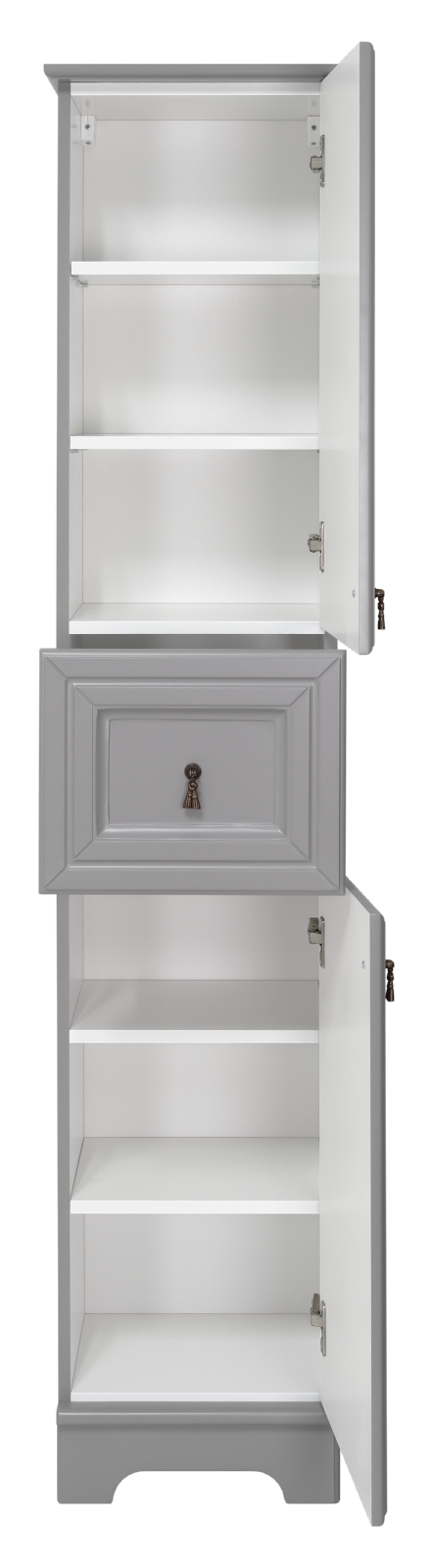 Пенал Misty Лувр 35 напольный, R, серый