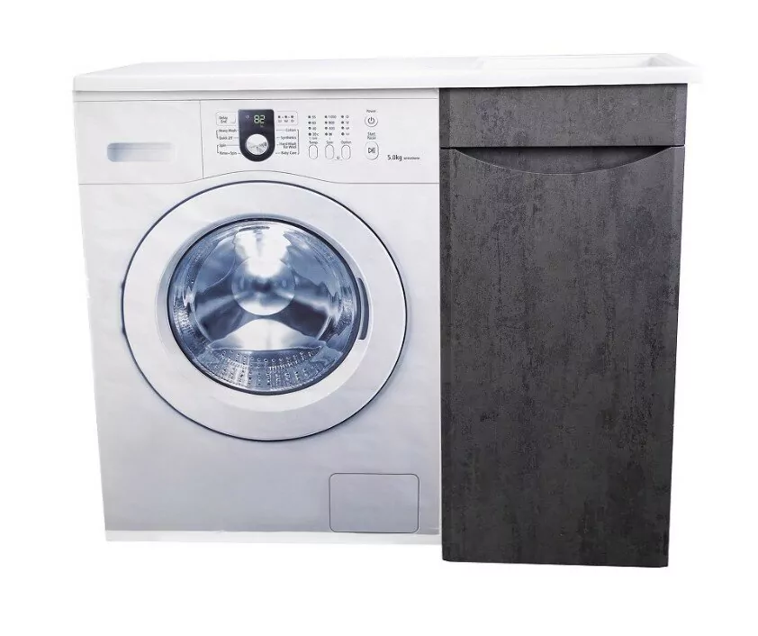 Тумба c раковиной Bellezza Олиссия 100 R напольная 1 дверь серый матовый