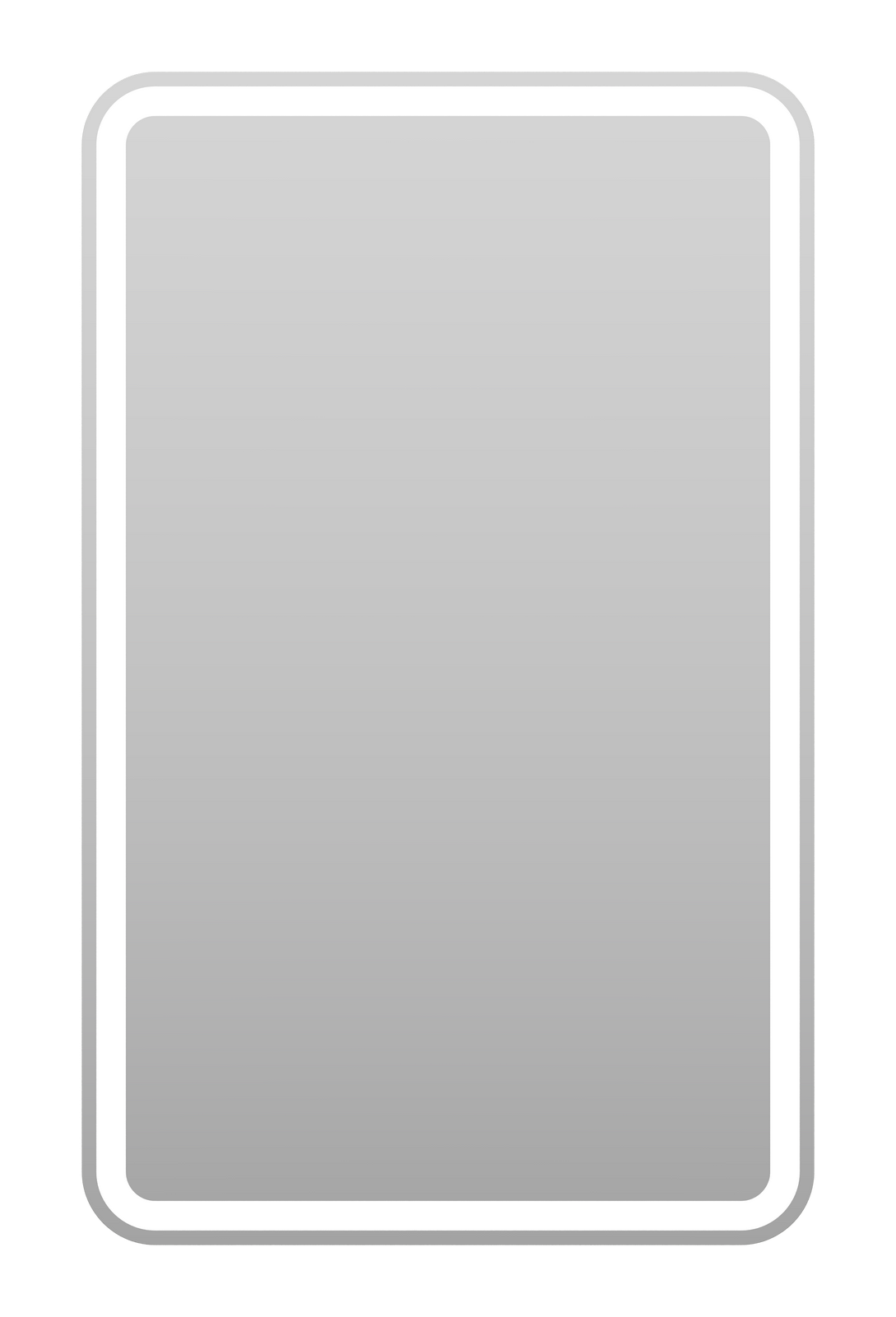 Зеркало Misty 3 Неон 500x800 (сенсор на корпусе)