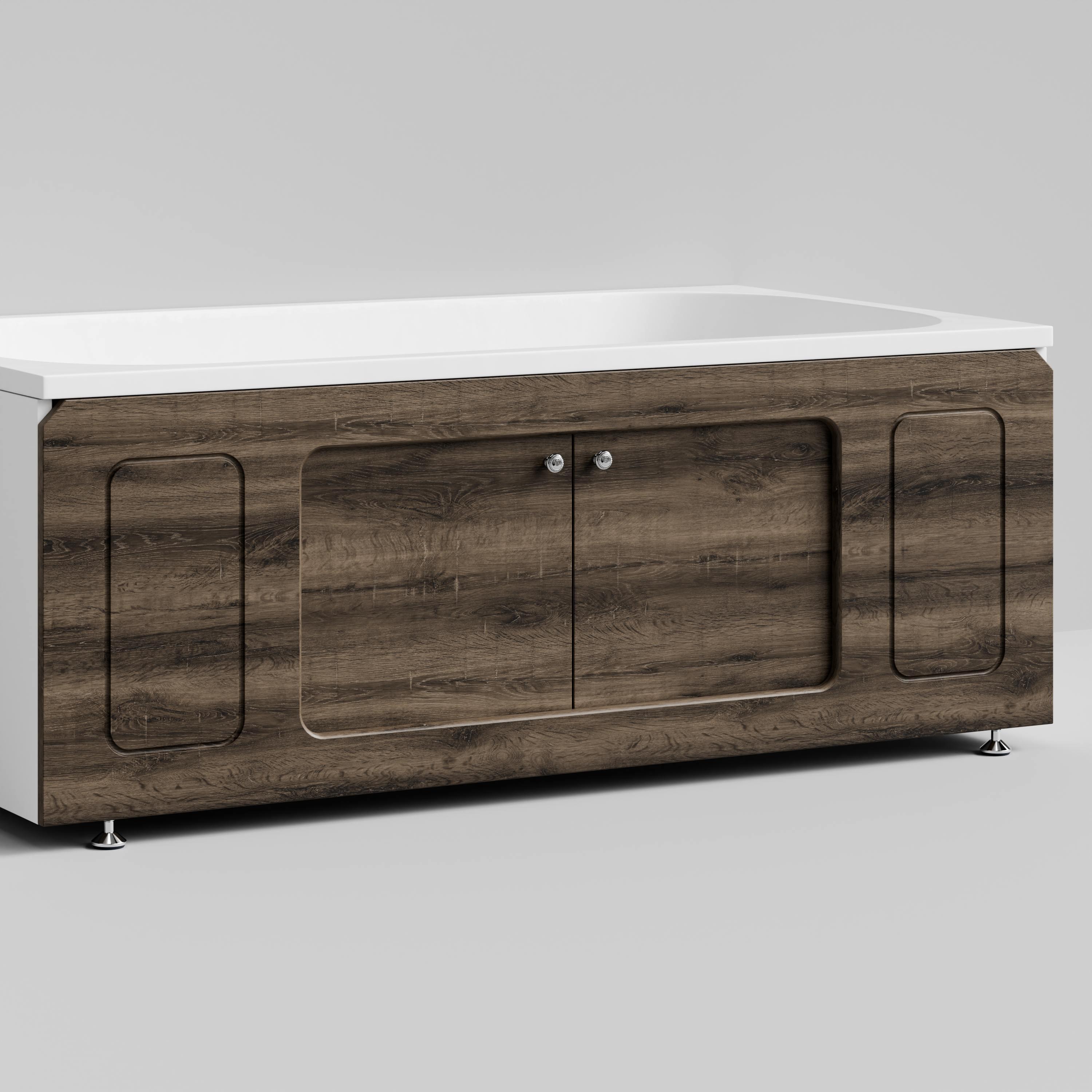 Экран под ванну Vod-ok Лидер 150 раздвижной Дуб крымский коричневый